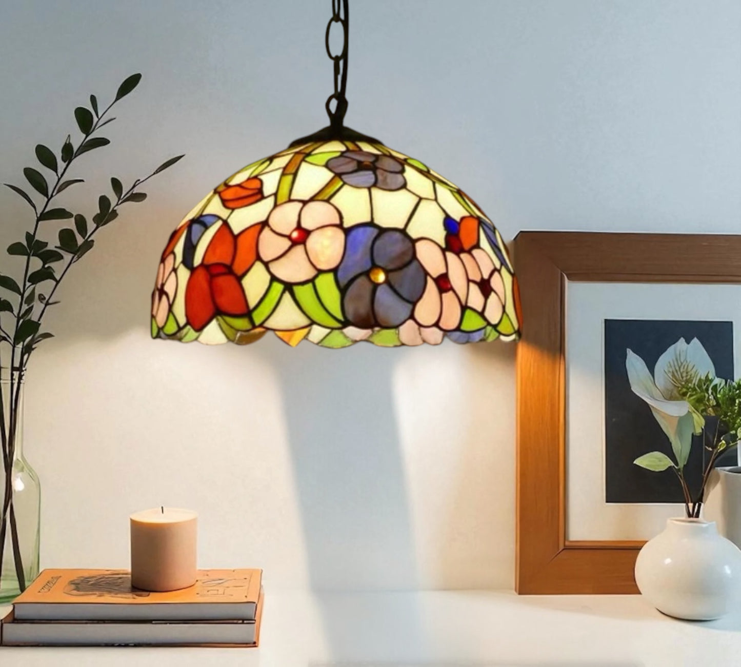 CDH 12" Tiffany Pendant Lamp 30cm shade (100002TC)