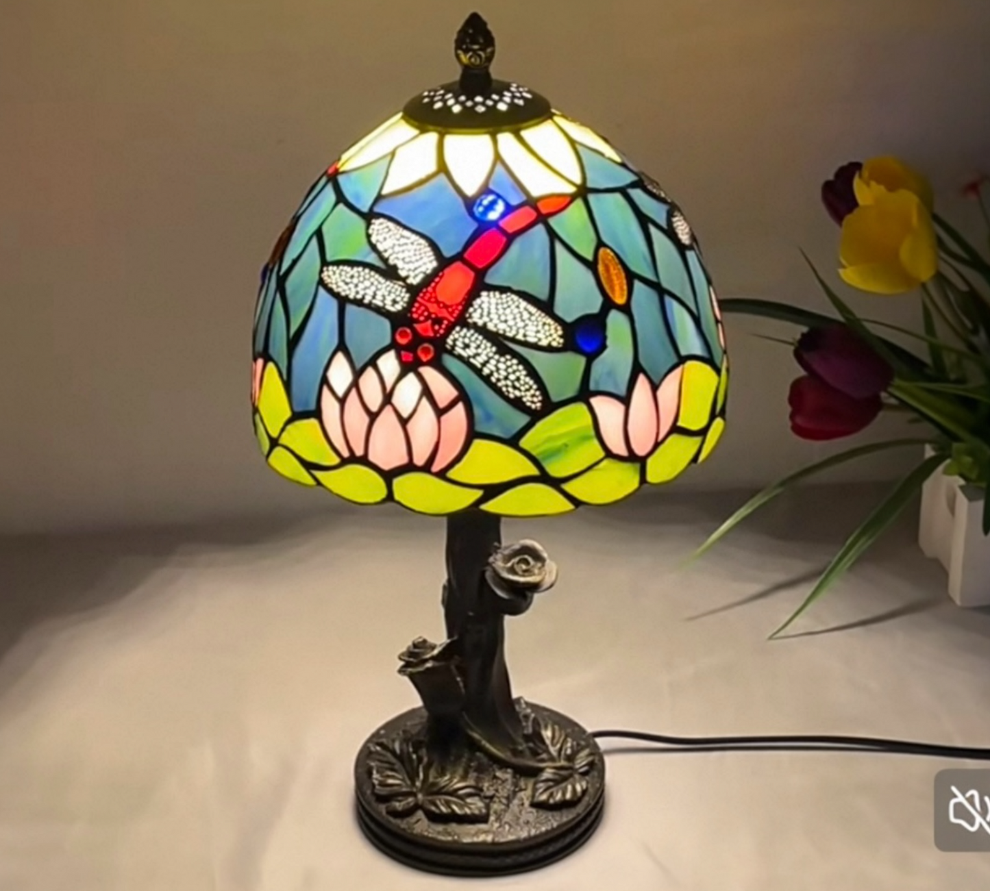 CDH 10" Tiffany Table Lamp with 20cm Shade (100165)