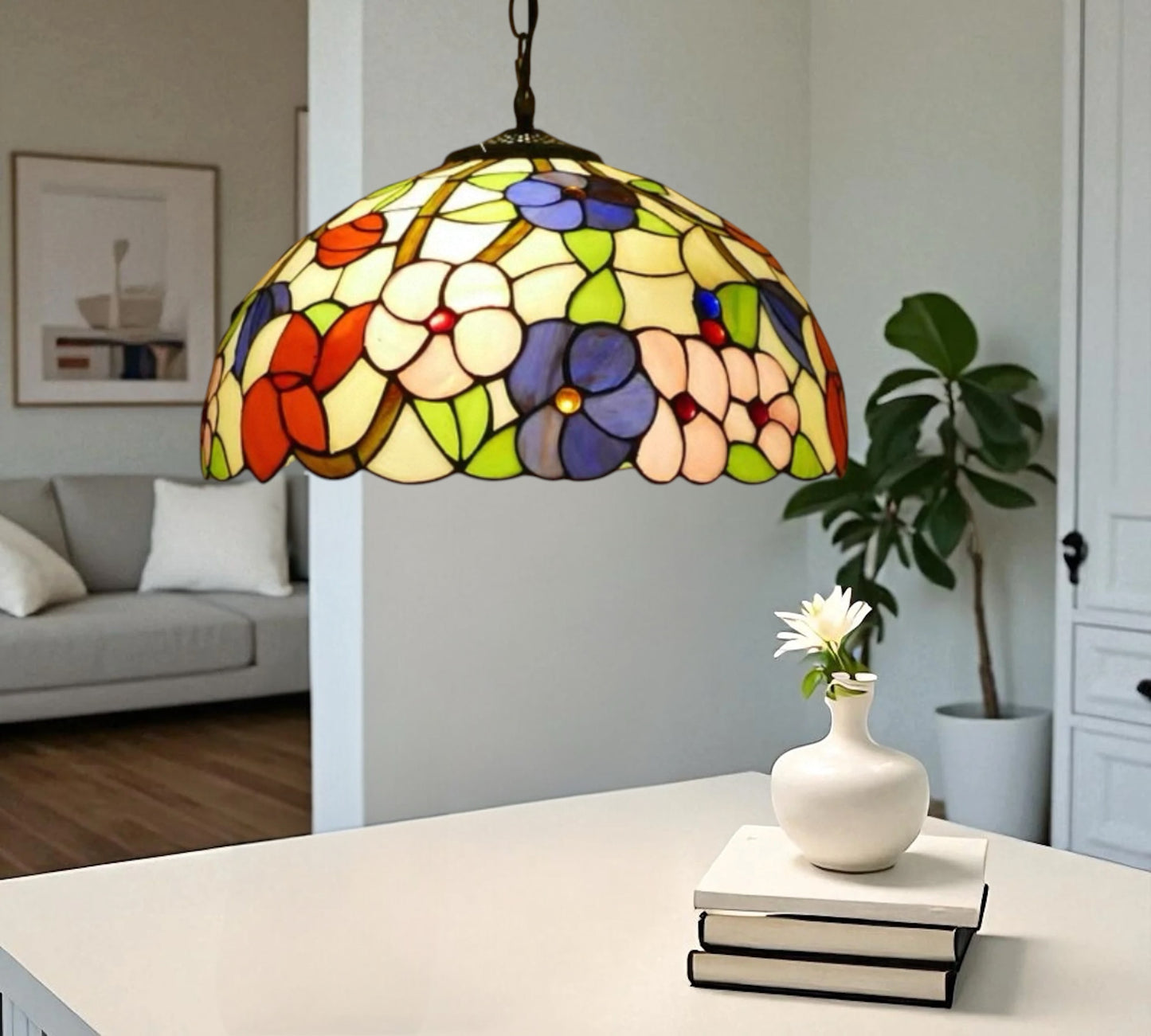 CDH 16" Tiffany Pendant Lamp 40cm shade (100002TLC)
