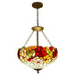 CDH 16" Tiffany Upright Lamp 40cm shade (15050XCR HC) for High Ceiling m