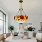 CDH 16" Tiffany Upright Lamp 40cm shade (15050XCR HC) for High Ceiling m