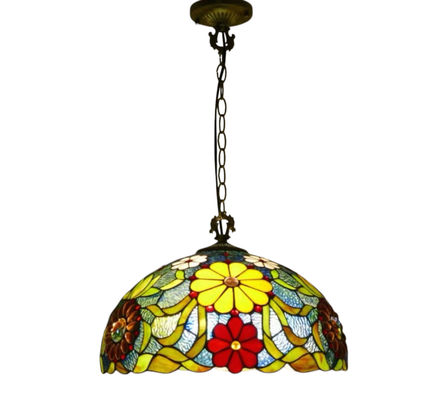 CDH 16" Tiffany Pendant Lamp 40cm shade (15039BLC)