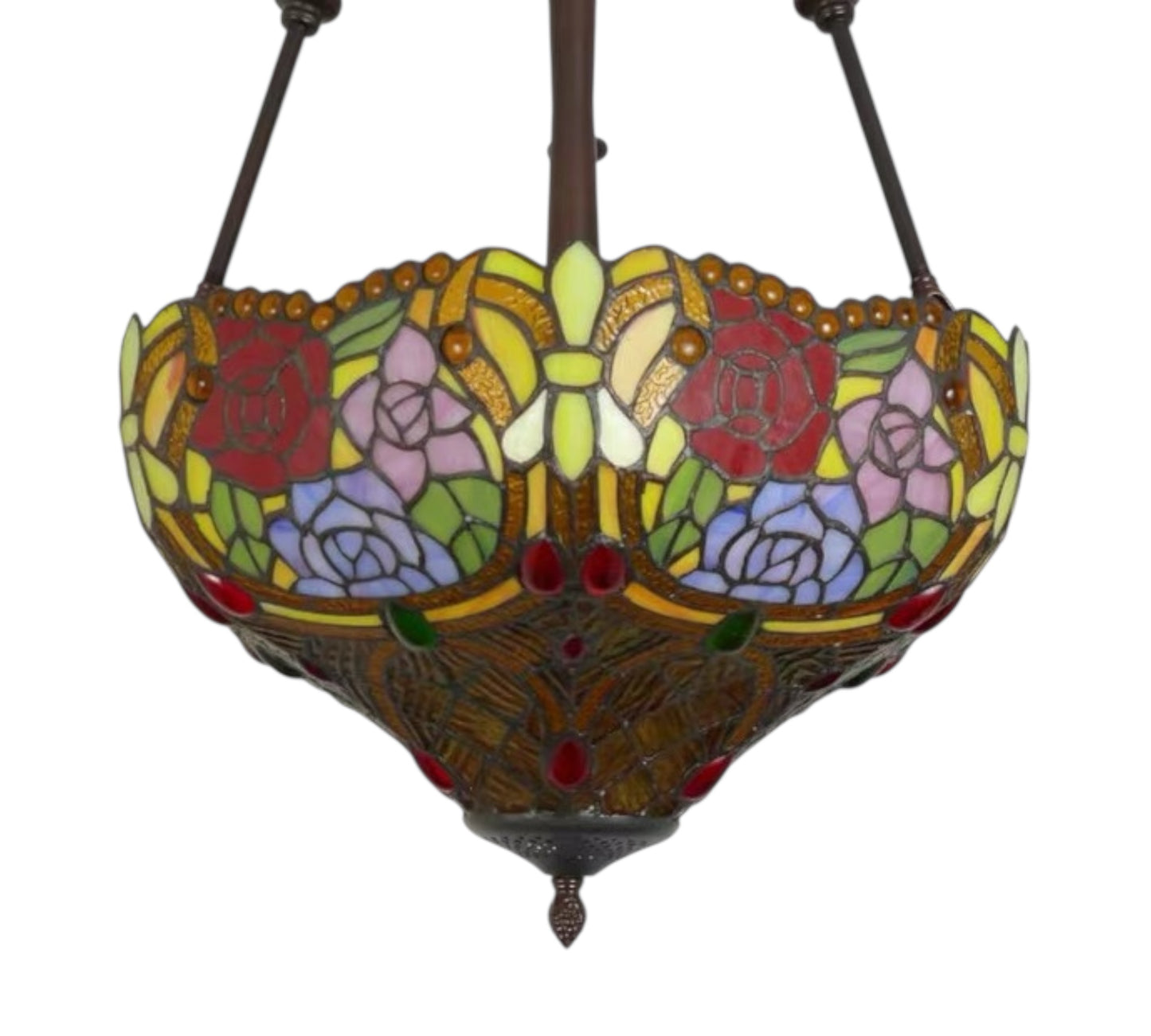 CDH 18" XLARGE Tiffany Upright Lamp 46cm shade (19006CR)