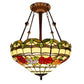 CDH 18" XLARGE Tiffany Upright Lamp 46cm shade (19012CR)
