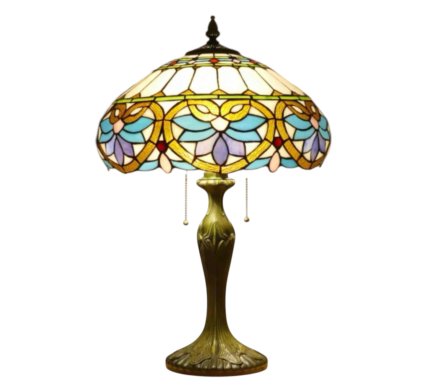 CDH 16" Tiffany Table Lamp 40cm Shade (12045L)