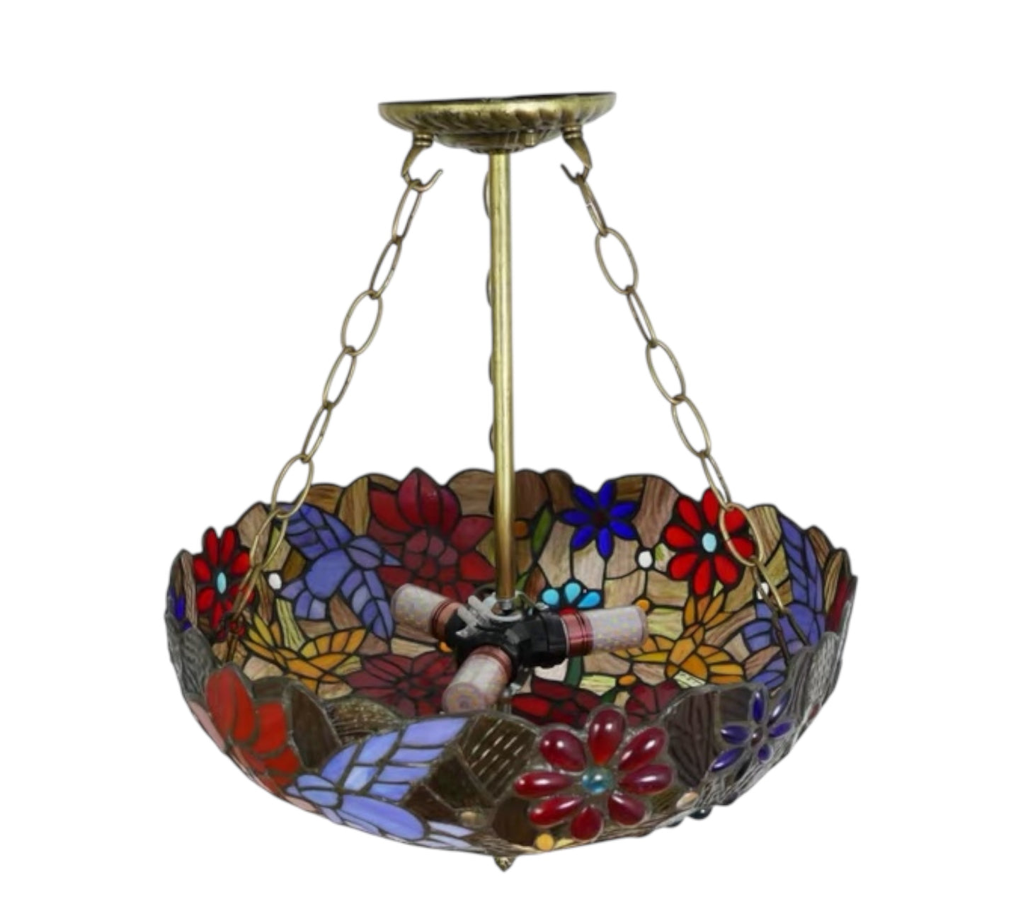 CDH 18" XLARGE Tiffany Upright Lamp 46cm shade (19013CR)