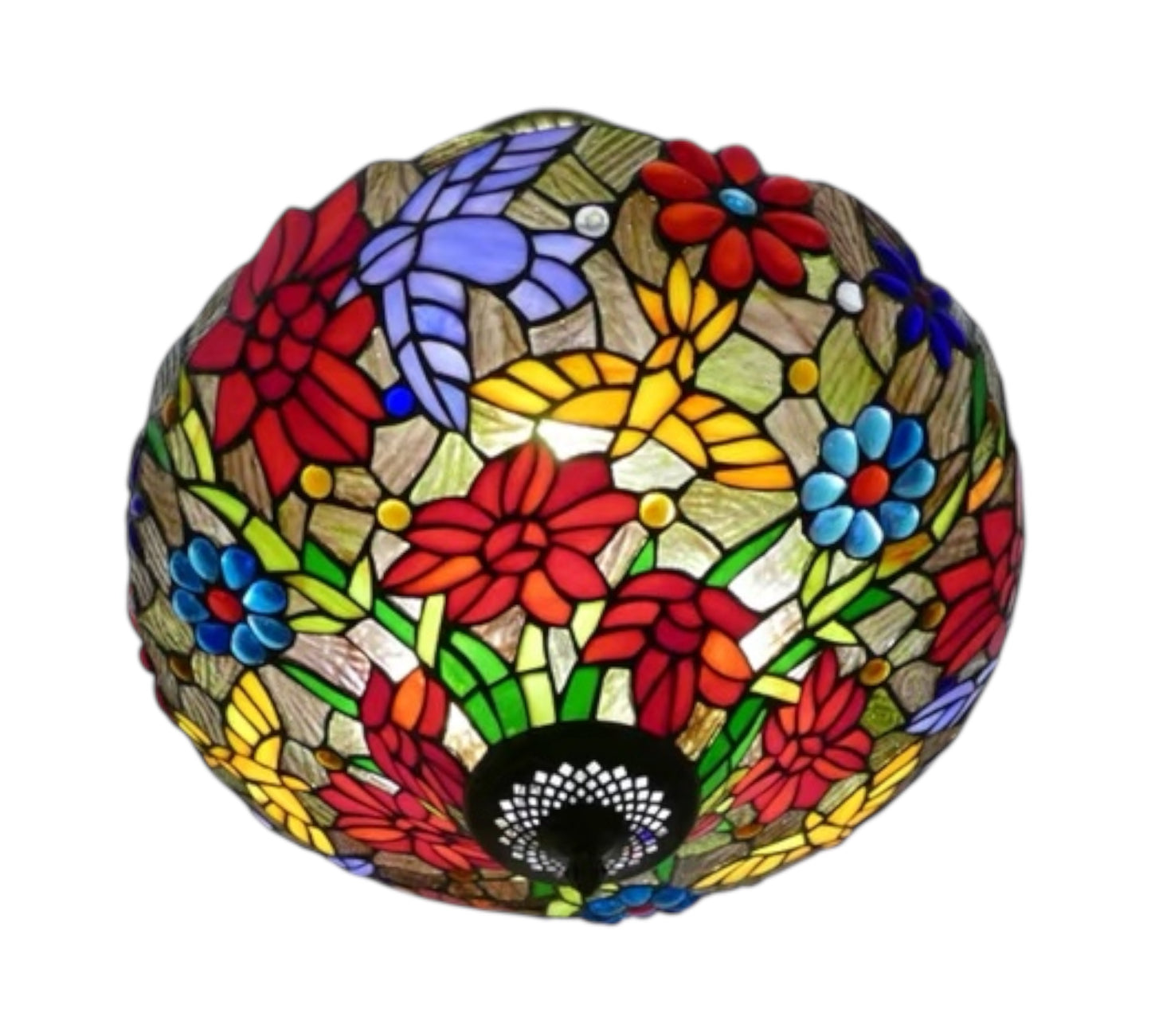CDH 18" XLARGE Tiffany Upright Lamp 46cm shade (19013CR)