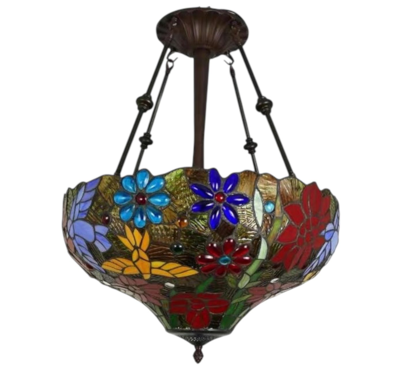 CDH 18" XLARGE Tiffany Upright Lamp 46cm shade (19013CR)