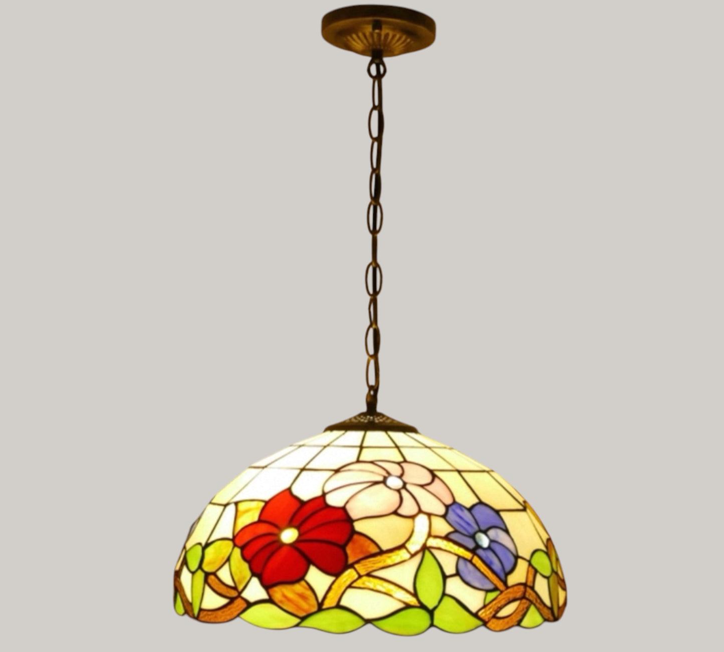 CDH 16" Tiffany Pendant Lamp 40cm shade (11002LTC)