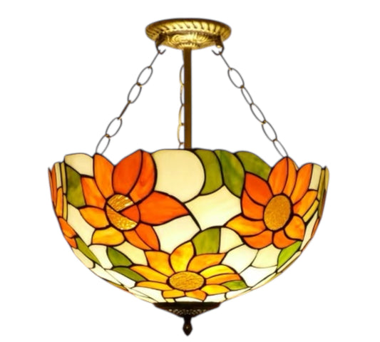 CDH 18" XLARGE Tiffany Pendant Lamp 46cm shade (19068CR)