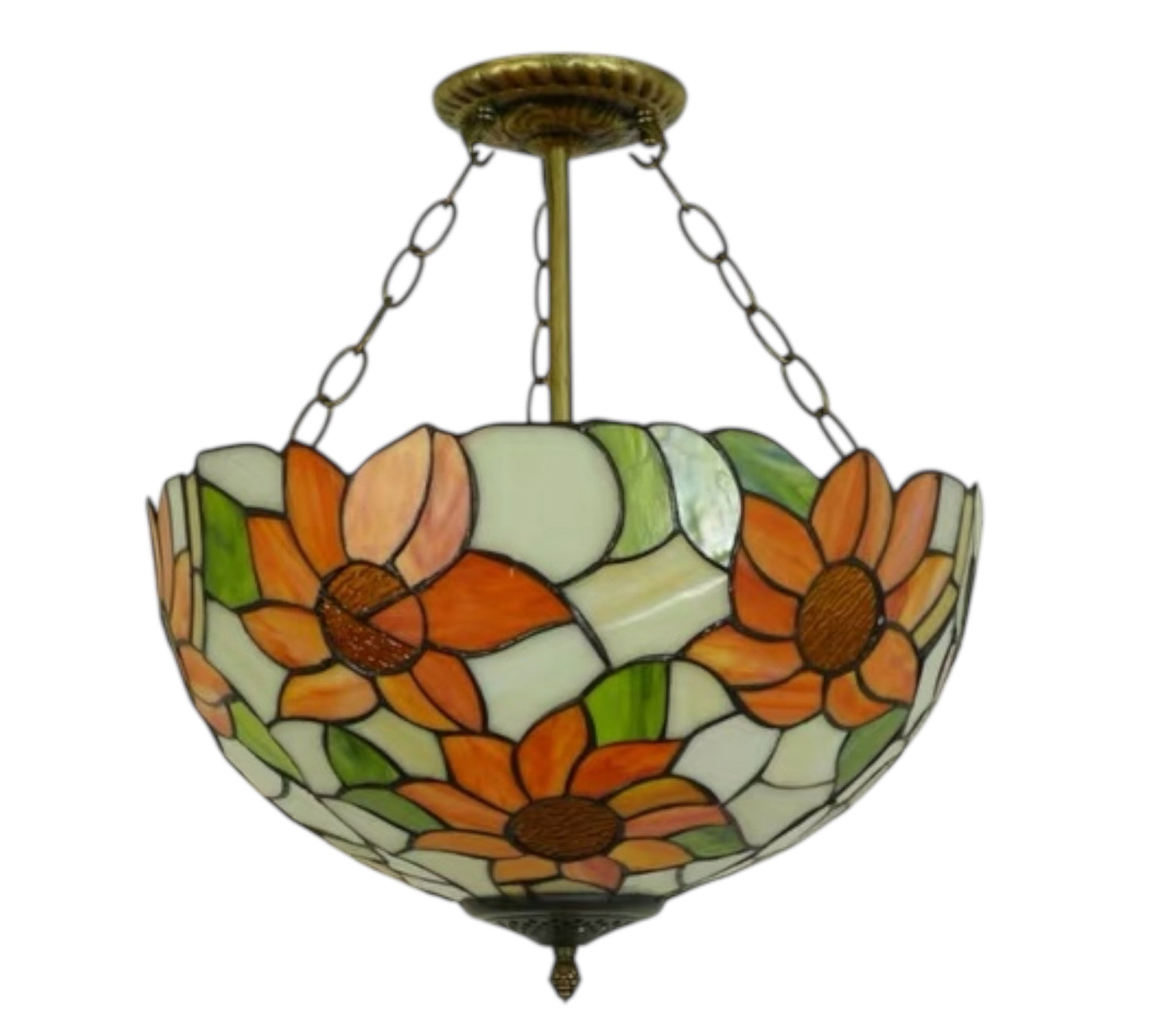 CDH 18" XLARGE Tiffany Upright Lamp 46cm shade (19068CR)