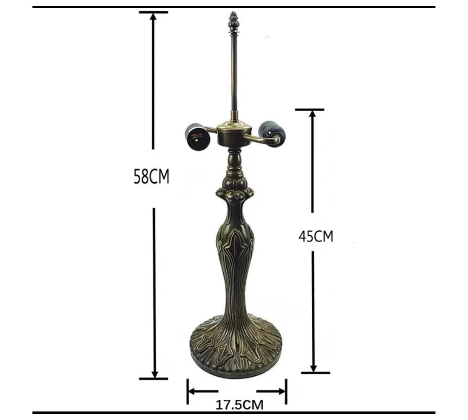 CDH 16" Tiffany Table Lamp 40cm Shade (15009)