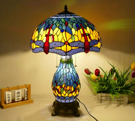 CDH 16" Tiffany Table Lamp 40cm Shade (15043D)