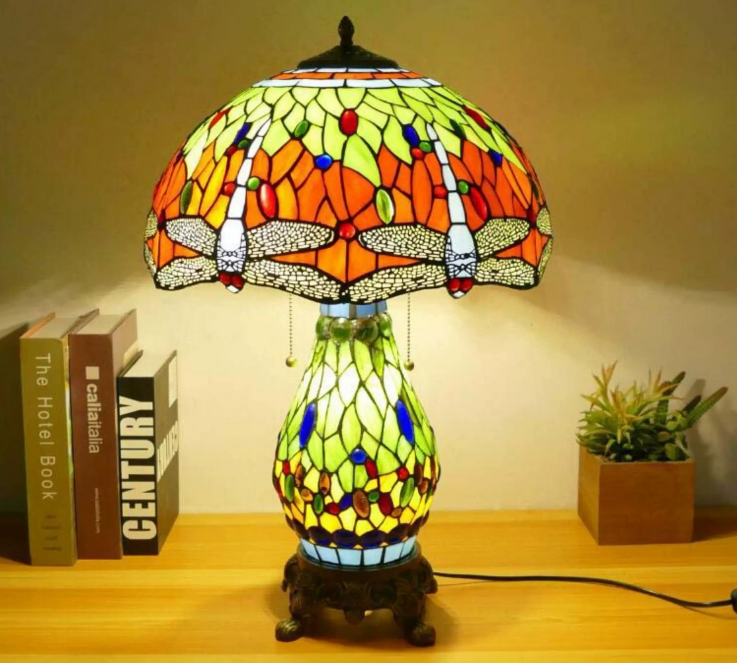 CDH 16" Tiffany Table Lamp 40cm Shade (15004D)