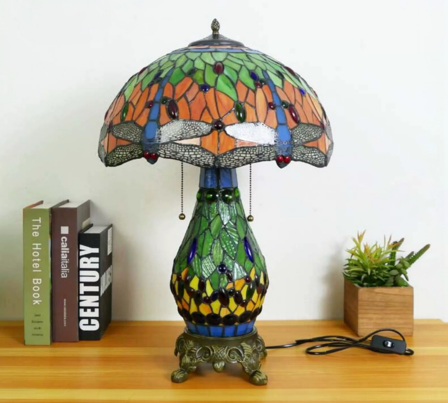 CDH 16" Tiffany Table Lamp 40cm Shade (15004D)