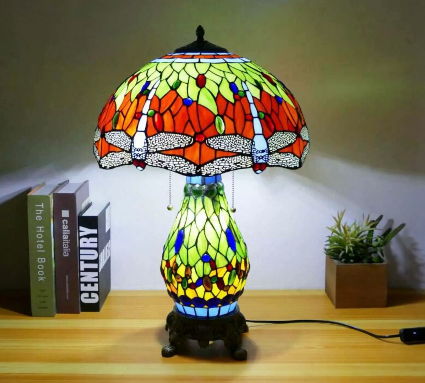 CDH 16" Tiffany Table Lamp 40cm Shade (15004D)