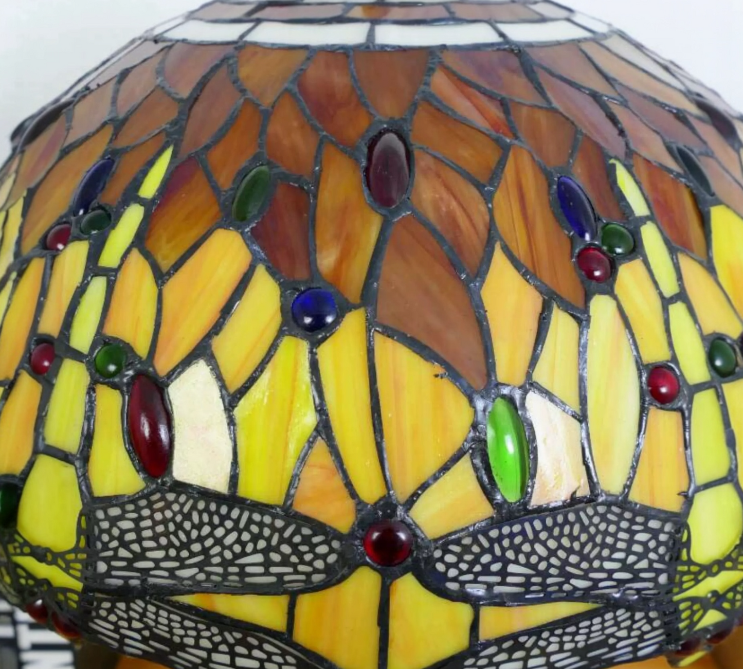 CDH 16" LARGE Tiffany Mother-Daughter Vase Lamp 40cm Shade (15005D)