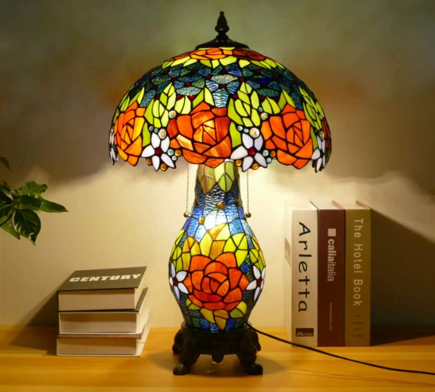 CDH 16" Tiffany Table Lamp 40cm Shade (15013D)
