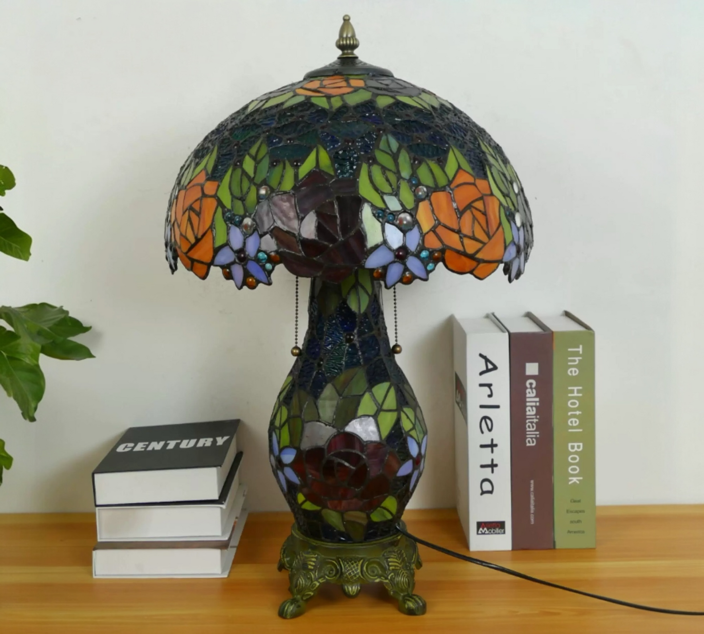 CDH 16" Tiffany Table Lamp 40cm Shade (15013D)