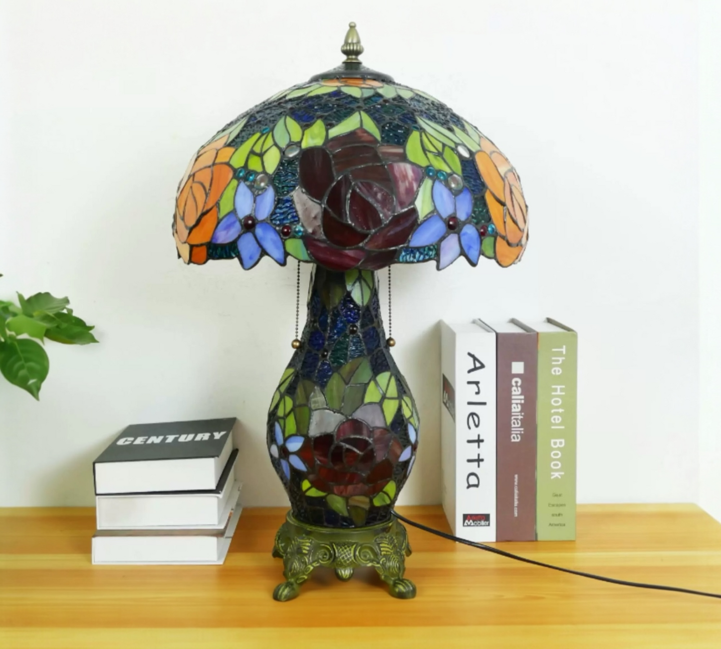 CDH 16" Tiffany Table Lamp 40cm Shade (15013D)