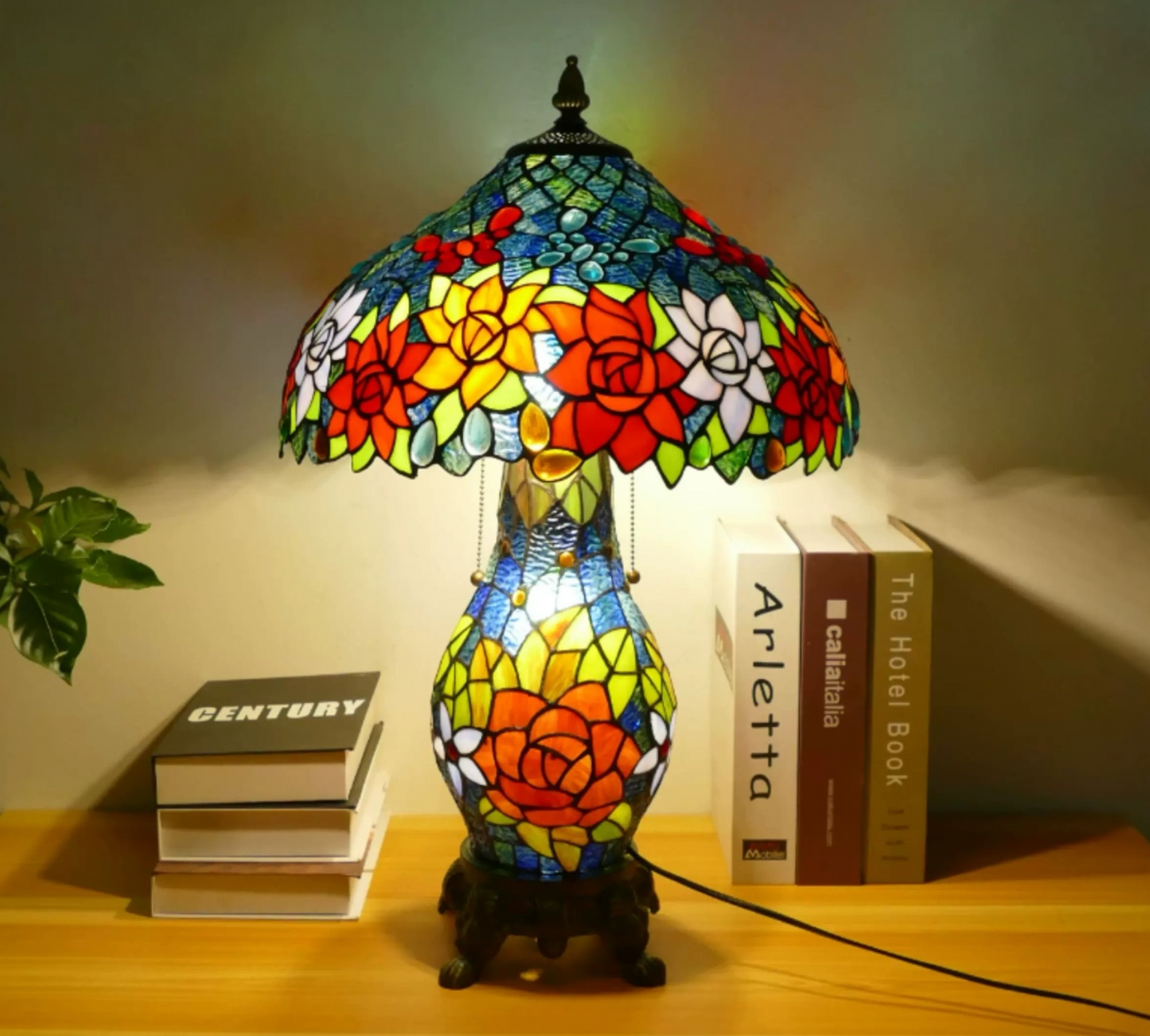 CDH 16" Tiffany Table Lamp 40cm Shade (15024D)