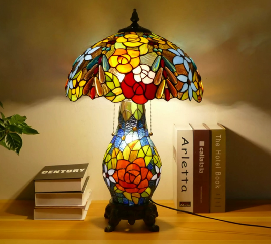 CDH 16" Tiffany Table Lamp 40cm Shade (15016D)