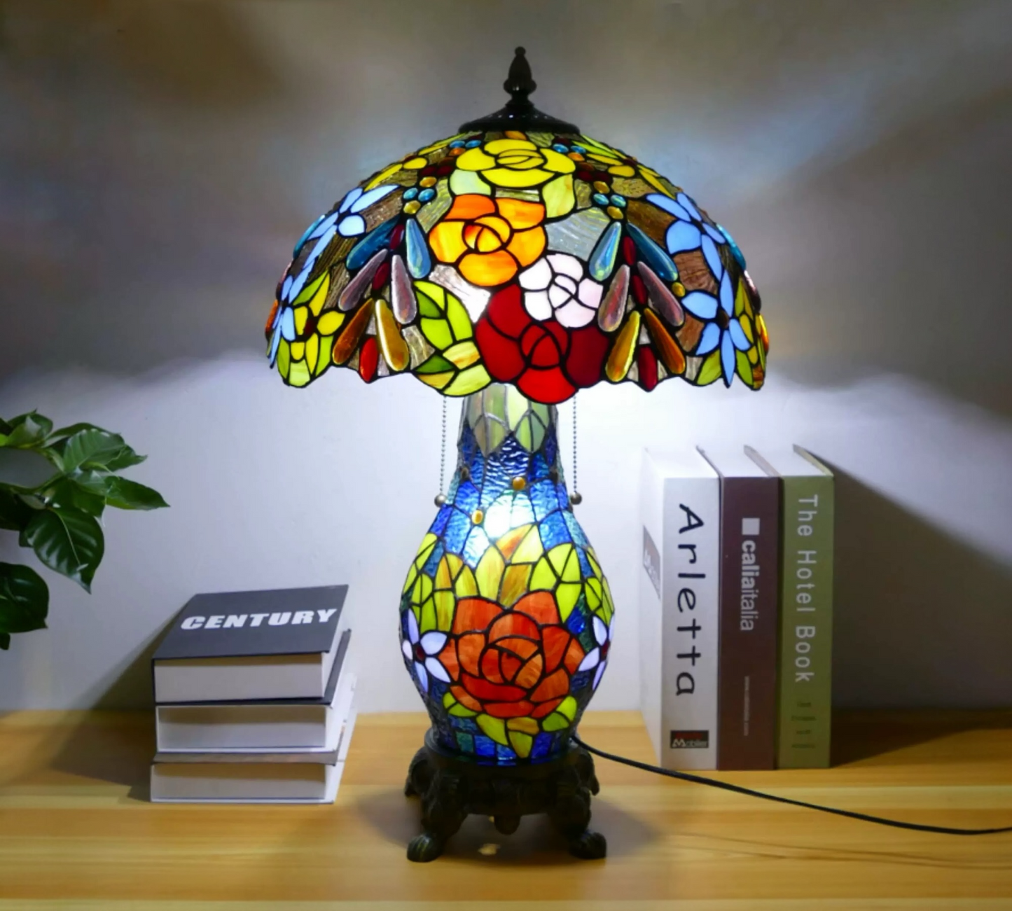 CDH 16" Tiffany Table Lamp 40cm Shade (15016D)