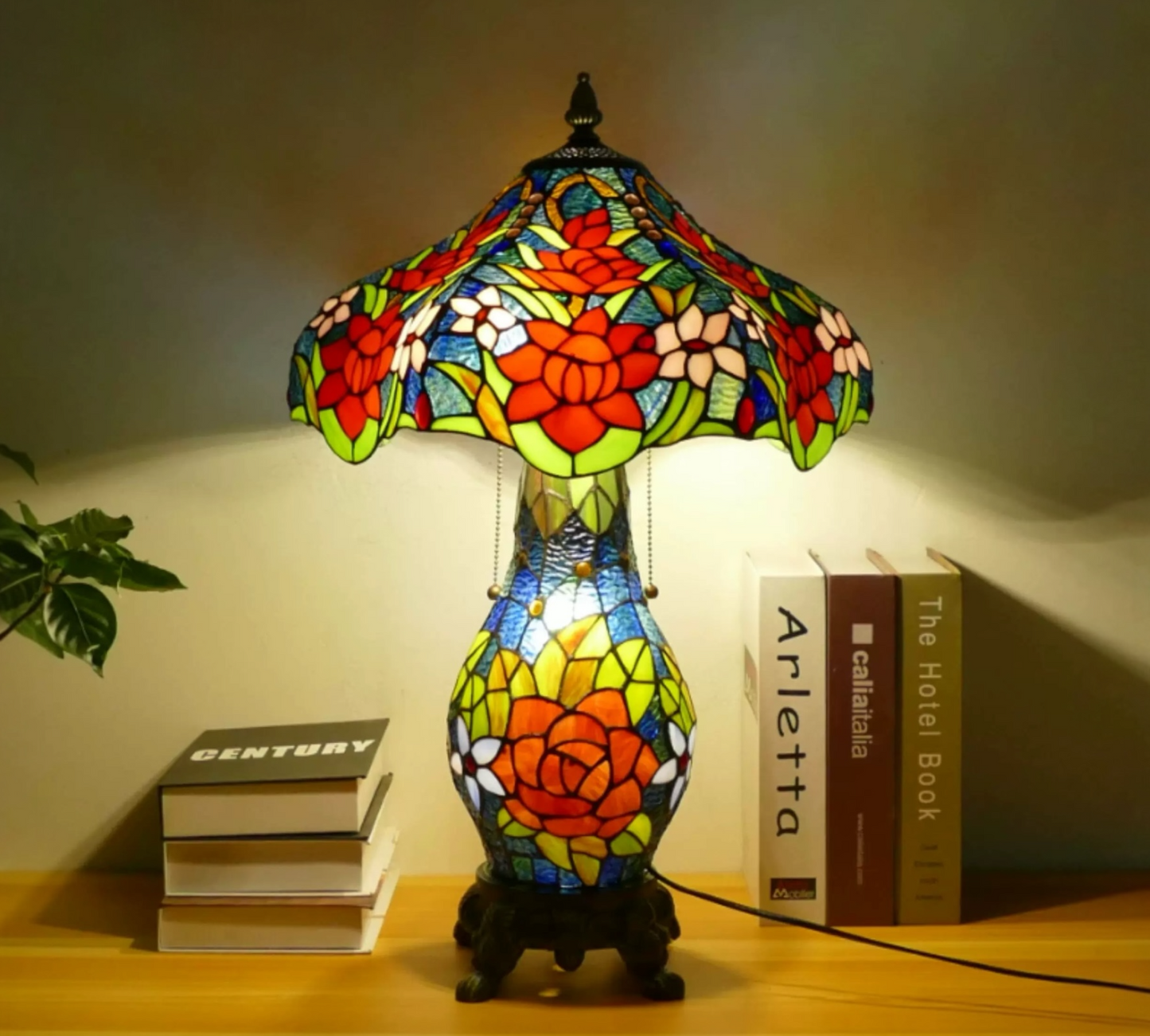 CDH 16" Tiffany Table Lamp 40cm Shade (15035D)