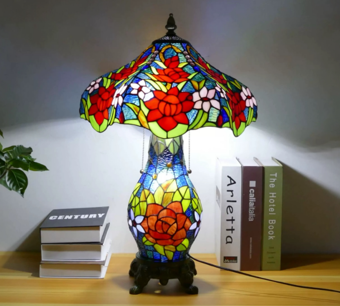 CDH 16" Tiffany Table Lamp 40cm Shade (15035D)
