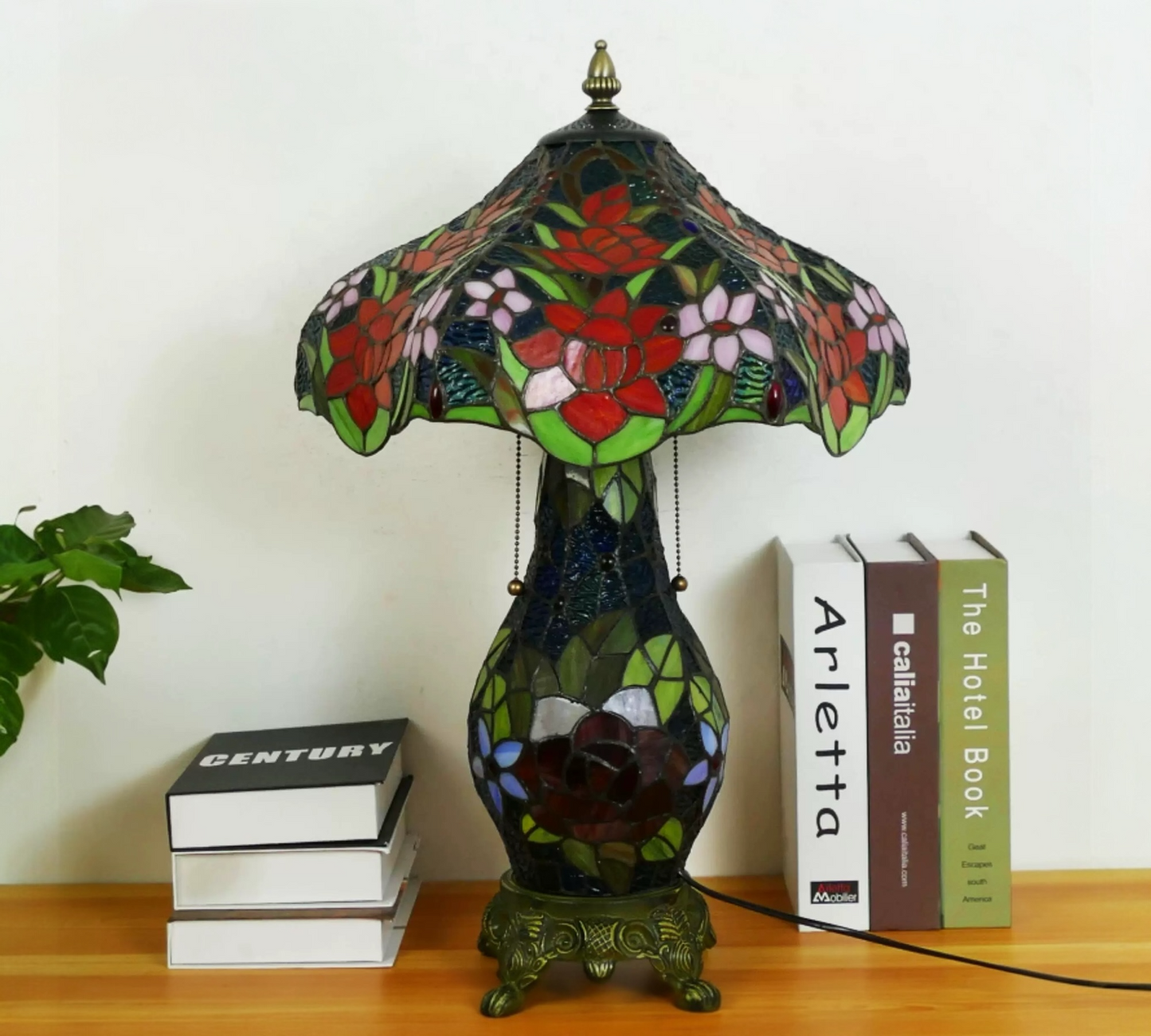 CDH 16" Tiffany Table Lamp 40cm Shade (15035D)