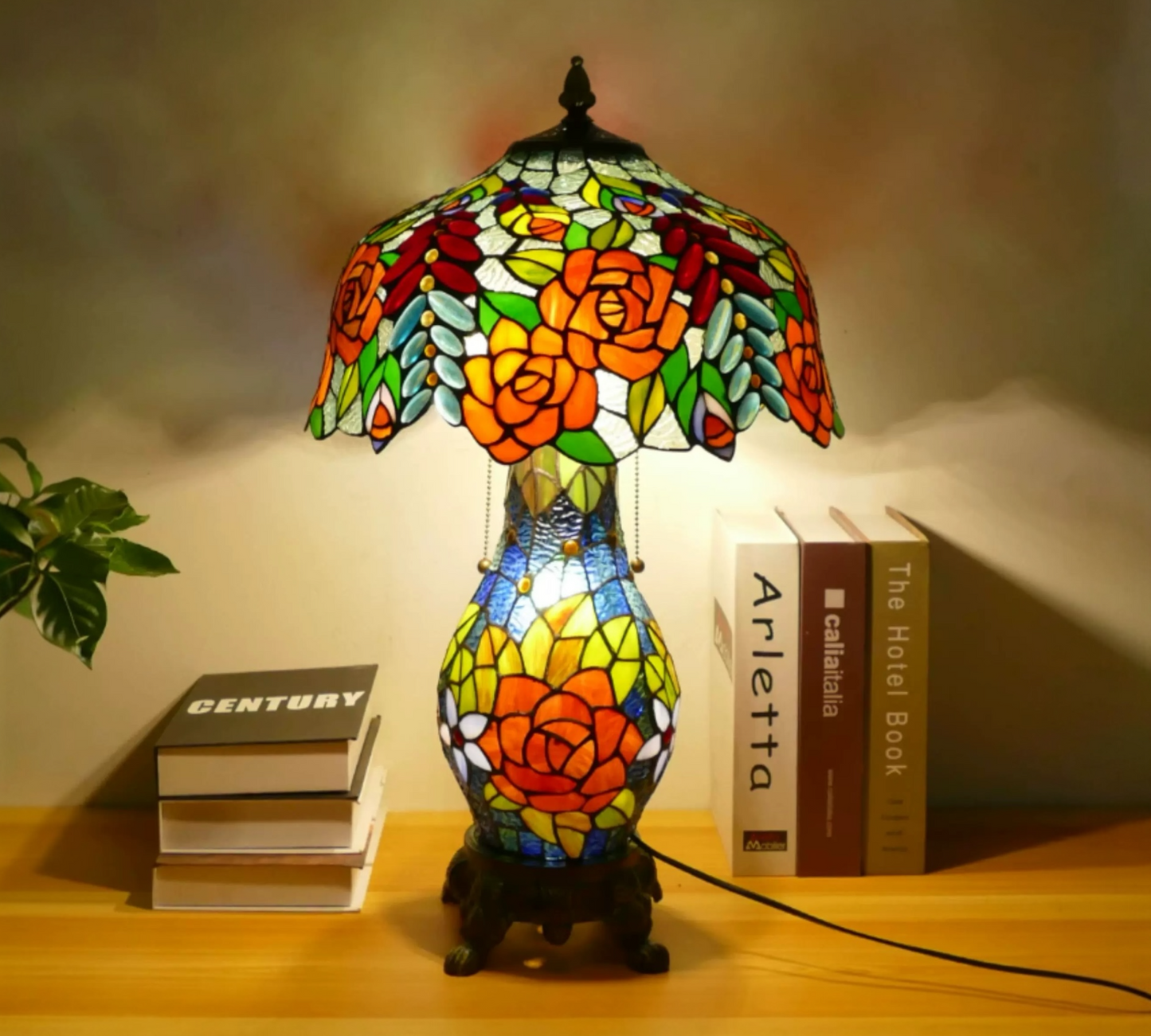 CDH 16" Tiffany Table Lamp 40cm Shade (15012D)