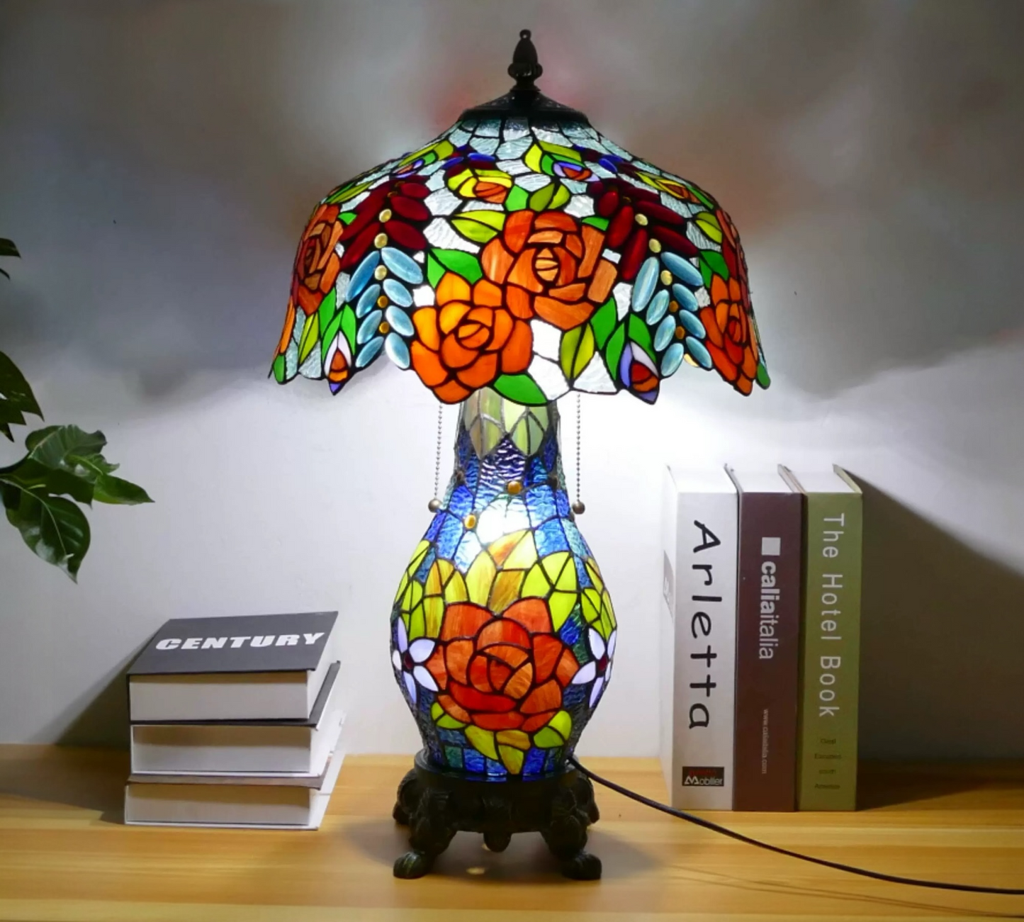 CDH 16" Tiffany Table Lamp 40cm Shade (15012D)