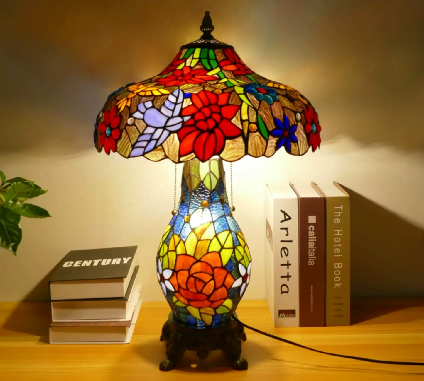 CDH 16" Tiffany Table Lamp 40cm Shade (15061D)