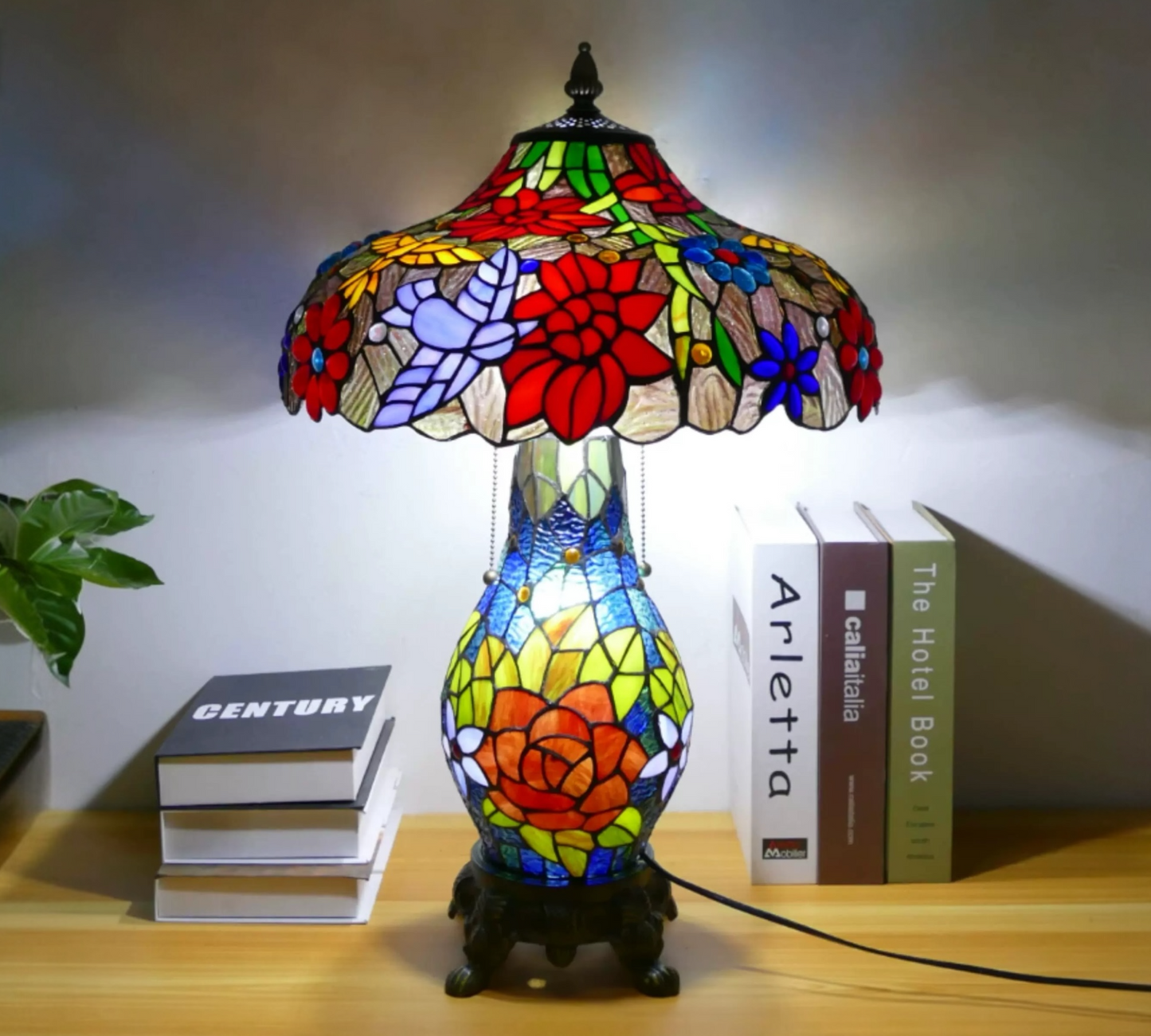 CDH 16" Tiffany Table Lamp 40cm Shade (15061D)