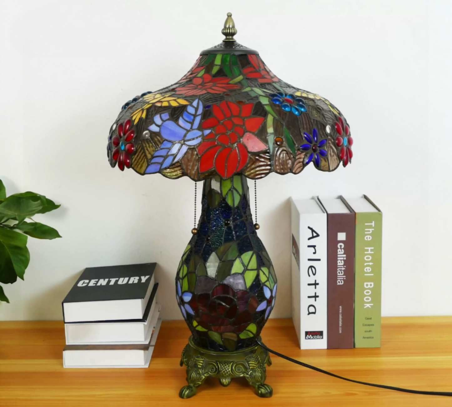 CDH 16" Tiffany Table Lamp 40cm Shade (15061D)