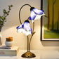 CDH LARGR Water Lily Flower Style Tiffany Table Lamp (12034D)