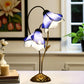 CDH LARGR Water Lily Flower Style Tiffany Table Lamp (12034D)