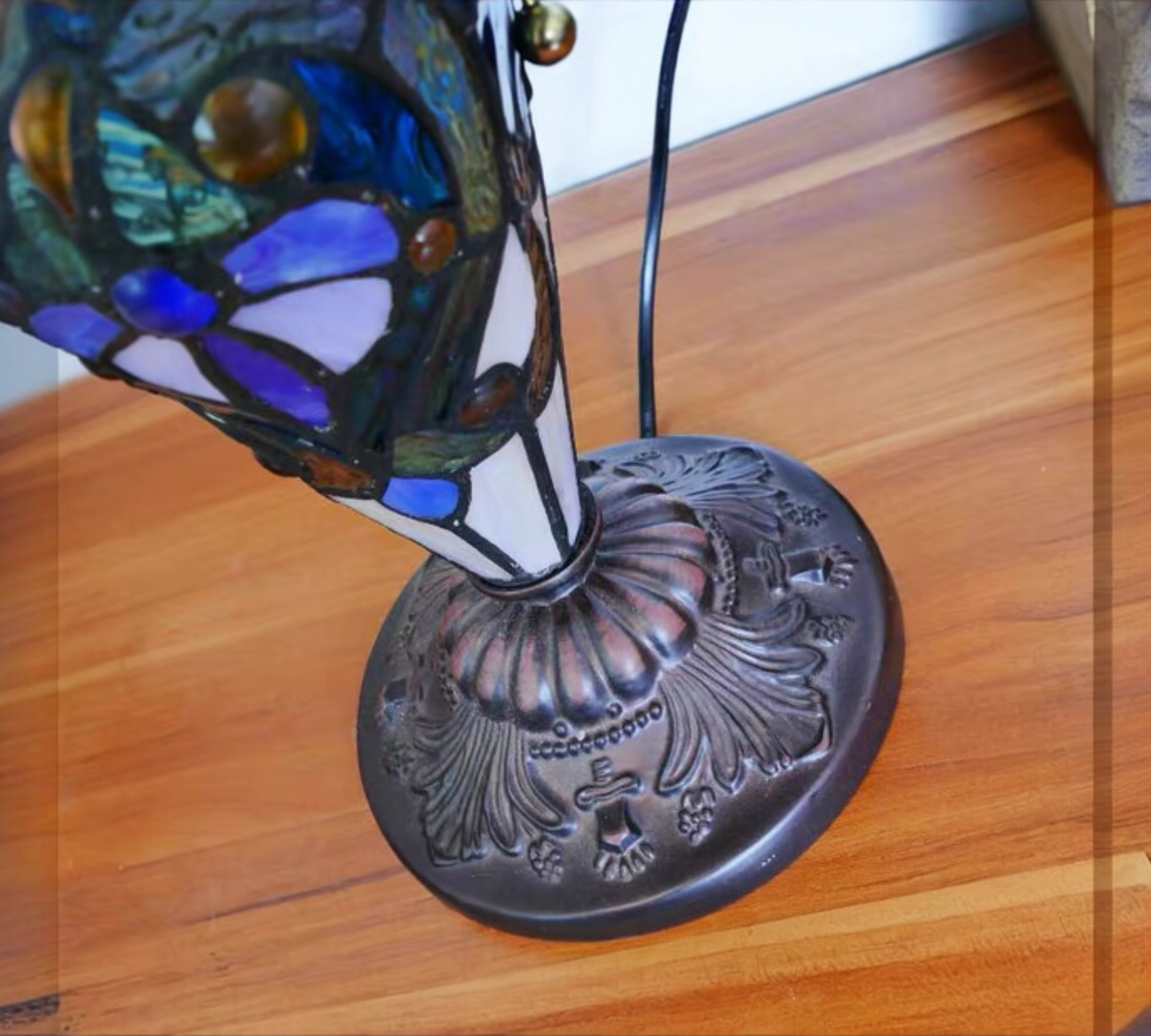 CDH 16" LARGE Tiffany Mother-Daughter Vase Lamp 40cm Shade (15009A)