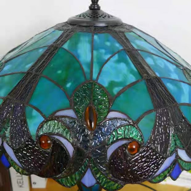 CDH 18" XLARGE Tiffany Mother-Daughter Vase Lamp 46cm Shade (15011D)