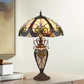 CDH 16" LARGE Tiffany Mother-Daughter Vase Lamp 40cm Shade (15011E)