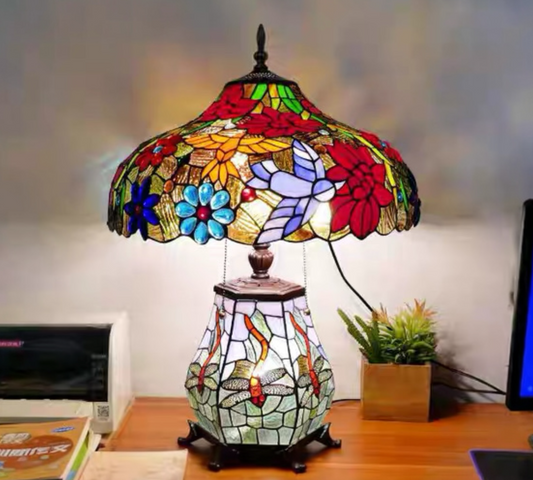 CDH 18" XLARGE Tiffany Table Lamp 46cm Shade (19013H)