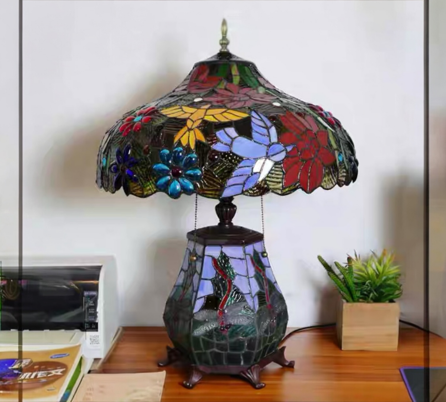 CDH 18" XLARGE Tiffany Table Lamp 46cm Shade (19013H)