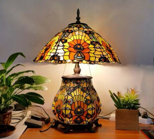 CDH 18" XLARGE Tiffany Table Lamp 46cm Shade (19020H)