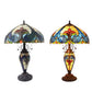 CDH 16" LARGE Tiffany Mother-Daughter Vase Lamp 40cm Shade (15011F)