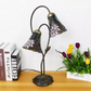 CDH LARGR Water Lily Flower Style Tiffany Table Lamp (12034G)
