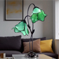 CDH LARGR Water Lily Flower Style Tiffany Table Lamp (12034C)