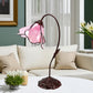 CDH LARGR Water Lily Flower Style Tiffany Table Lamp (12034S)