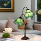 CDH LARGR Water Lily Flower Style Tiffany Table Lamp (12034C)