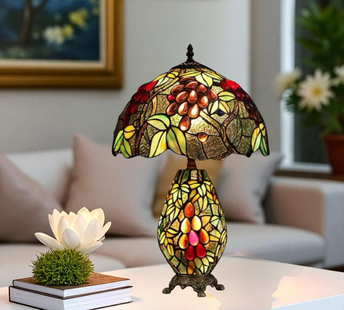 CDH 12" Tiffany Table Lamp (12059A)