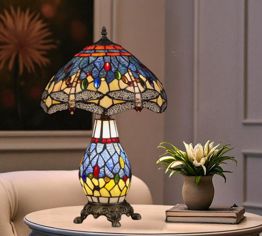 CDH 12" Tiffany Table Lamp (12076B)